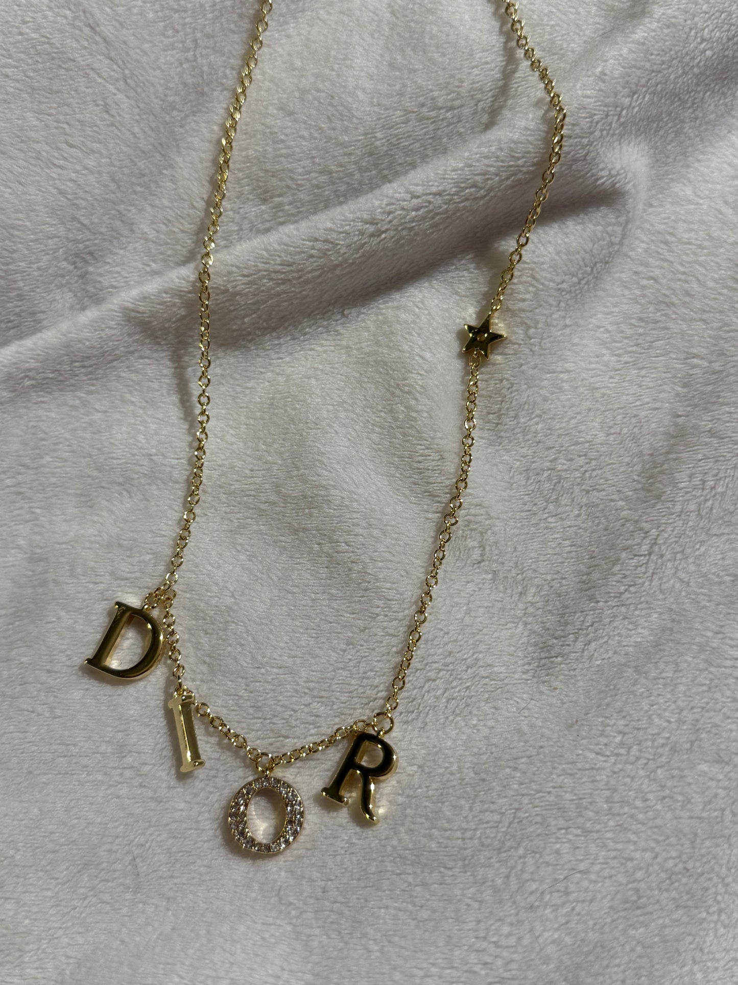 Dia Stari Lettered Necklace