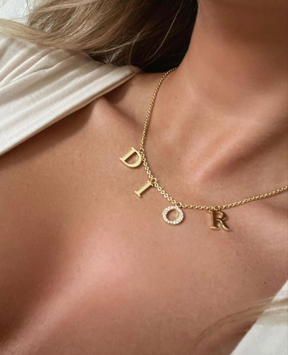 Dia Lettered Necklace