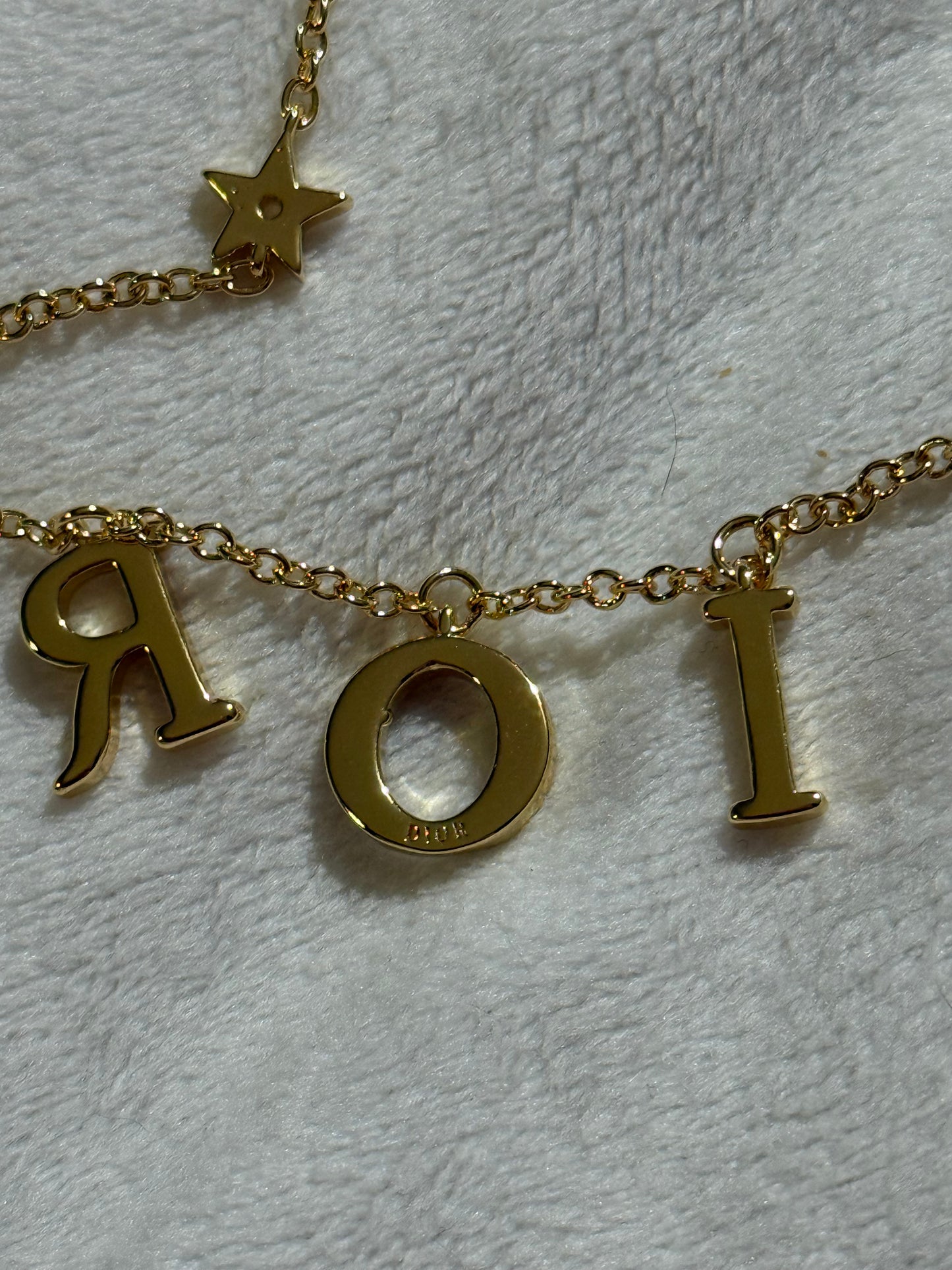 Dia Stari Lettered Necklace
