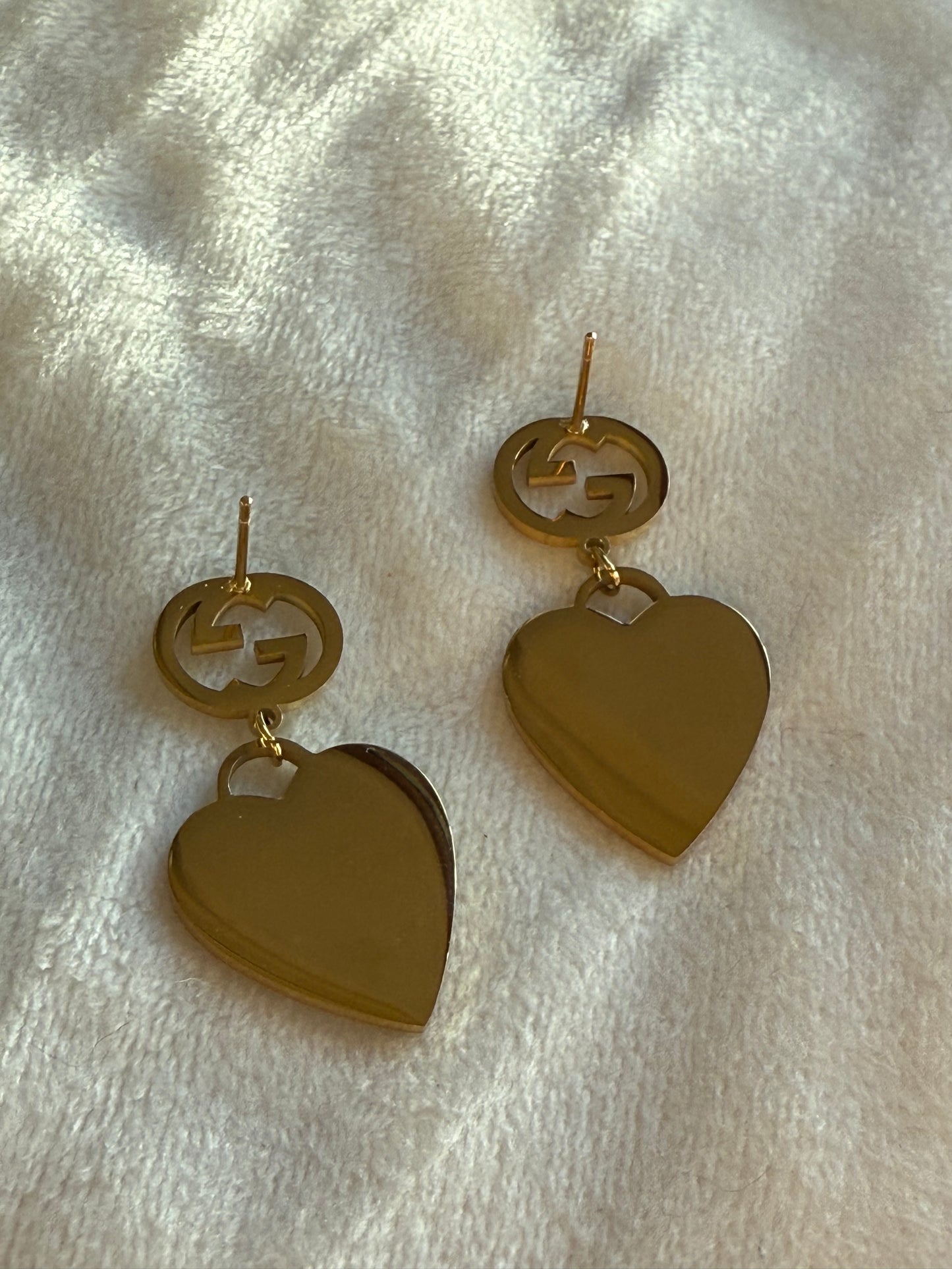 Georgina Heart Studs