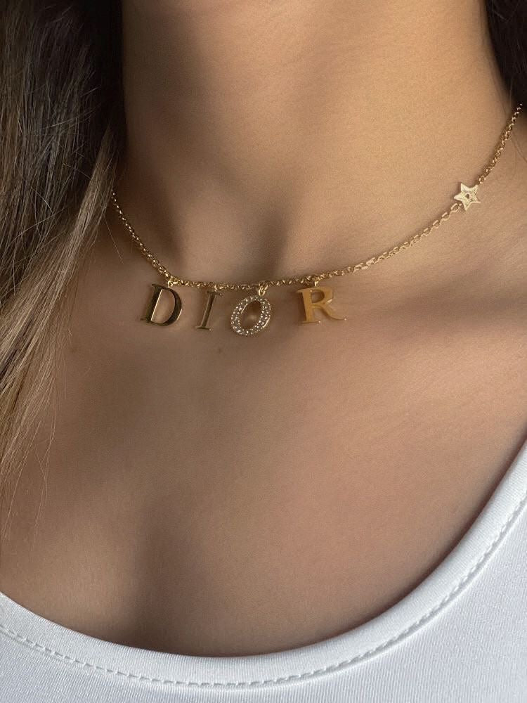 Dia Stari Lettered Necklace